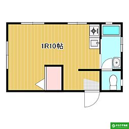 コーポ高橋 ワンルームの間取図画像