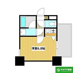 朝日プラザ末広 1Kの間取図画像