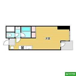 ピア大在 ワンルームの間取図画像