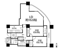 間取図画像 2LDK
