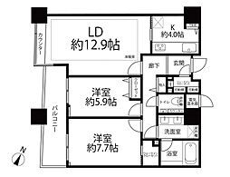 間取図画像 2LDK