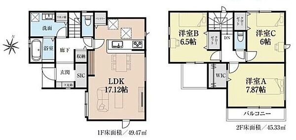 間取りを拡大表示