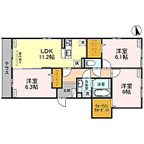 セラヴィ南町  ｜ 群馬県前橋市南町1丁目（賃貸アパート3LDK・1階・71.26㎡） その2