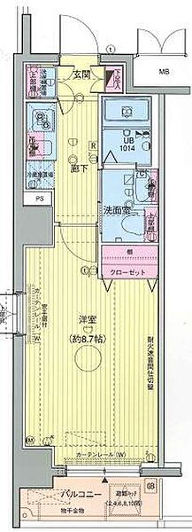 東京都江東区南砂１丁目(賃貸マンション1K・6階・25.94㎡)の写真 その2