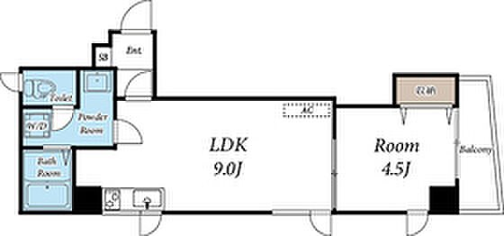 東京都新宿区須賀町(賃貸マンション1LDK・3階・33.28㎡)の写真 その2