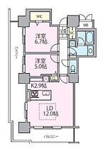 東京都荒川区南千住４丁目7-3（賃貸マンション2LDK・12階・61.75㎡） その2