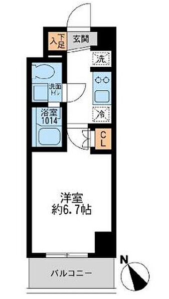 東京都江東区古石場２丁目(賃貸マンション1K・5階・21.48㎡)の写真 その2