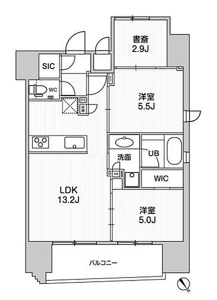 東京都台東区寿４丁目(賃貸マンション2SLDK・11階・56.72㎡)の写真 その2