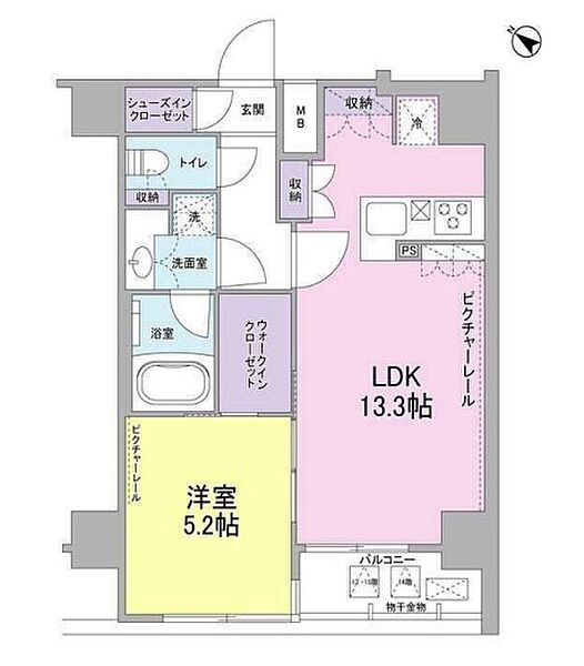 東京都品川区西五反田６丁目(賃貸マンション1LDK・15階・44.22㎡)の写真 その2