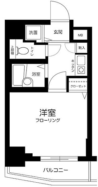 東京都港区芝１丁目(賃貸マンション1K・5階・19.98㎡)の写真 その2