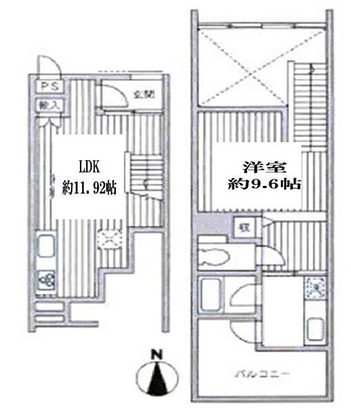 東京都新宿区須賀町(賃貸マンション1LDK・3階・59.12㎡)の写真 その2