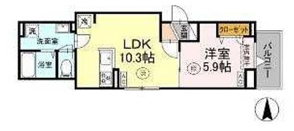 東京都足立区千住緑町３丁目(賃貸アパート1LDK・3階・37.45㎡)の写真 その2