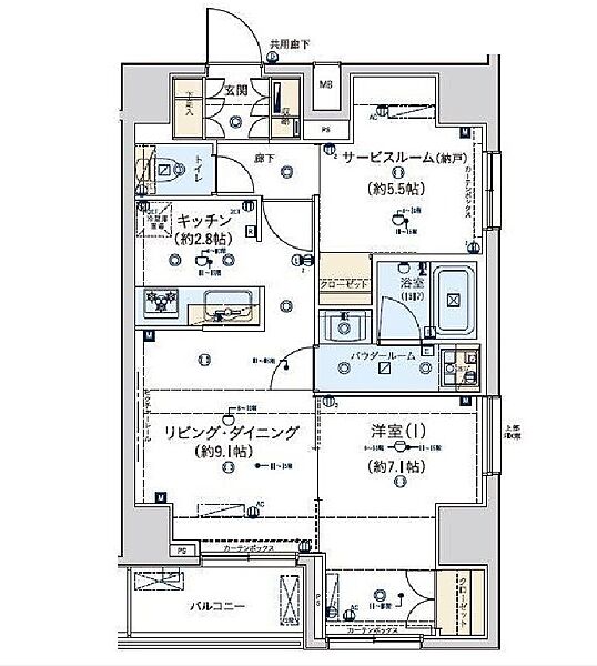 東京都中央区東日本橋３丁目(賃貸マンション1SLDK・11階・56.42㎡)の写真 その2