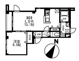 東京都新宿区納戸町38（賃貸マンション1LDK・3階・45.17㎡） その2