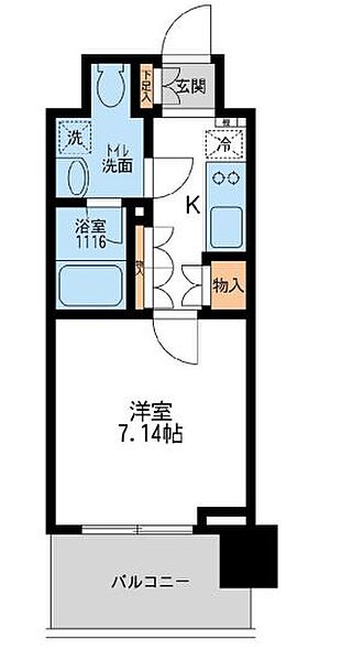 東京都江東区常盤２丁目(賃貸マンション1K・10階・24.40㎡)の写真 その2