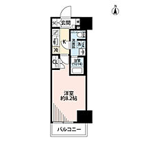 東京都墨田区緑１丁目24-3（賃貸マンション1K・8階・25.35㎡） その2