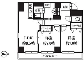 東京都中央区新富１丁目6-10（賃貸マンション2LDK・3階・63.74㎡） その2