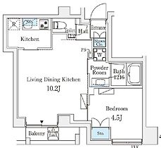 東京都新宿区新小川町5-9（賃貸マンション1LDK・4階・37.84㎡） その2