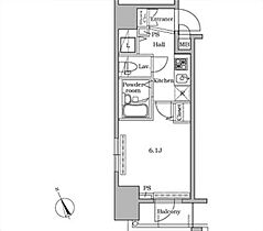 東京都渋谷区広尾５丁目19-17（賃貸マンション1K・4階・21.25㎡） その2