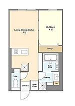 東京都港区高輪１丁目13-9（賃貸マンション1LDK・4階・35.93㎡） その2