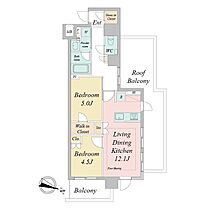 東京都新宿区西早稲田２丁目6-1（賃貸マンション2LDK・7階・56.18㎡） その2