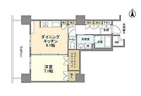 東京都江東区豊洲５丁目5-1（賃貸マンション1LDK・7階・45.88㎡） その2