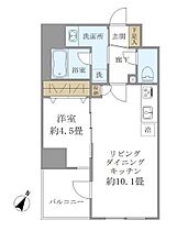 東京都港区高輪１丁目4-21（賃貸マンション1LDK・4階・37.44㎡） その2