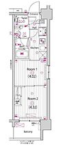 東京都江東区東砂２丁目11-11（賃貸マンション2K・3階・25.51㎡） その2