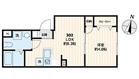 東京都新宿区新小川町8-28（賃貸マンション1LDK・3階・29.92㎡） その2