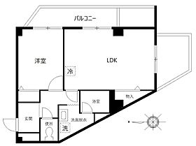 東京都港区白金４丁目2-6（賃貸マンション1LDK・8階・43.91㎡） その2