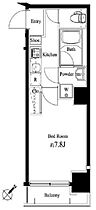 東京都中央区佃３丁目7-7（賃貸マンション1K・5階・25.85㎡） その2