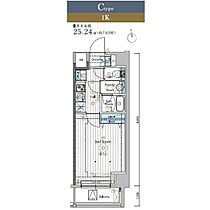 東京都台東区千束３丁目3-6（賃貸マンション1K・7階・25.24㎡） その2