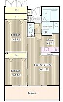 東京都江東区亀戸１丁目6-2（賃貸マンション2LDK・7階・58.20㎡） その2