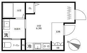 東京都荒川区西日暮里６丁目14-48（賃貸マンション1R・3階・18.95㎡） その2