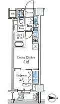 東京都墨田区亀沢４丁目7-7（賃貸マンション1DK・3階・25.12㎡） その2