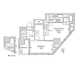 東京都港区東麻布３丁目5-11（賃貸マンション1LDK・3階・41.45㎡） その2