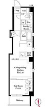 東京都港区西麻布３丁目6-8（賃貸マンション1LDK・3階・44.02㎡） その2