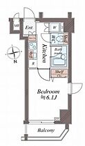 東京都文京区湯島２丁目13-12（賃貸マンション1K・6階・21.02㎡） その2