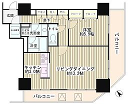 東京都目黒区下目黒２丁目22-11（賃貸マンション1LDK・4階・57.40㎡） その2