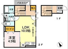 東京都台東区根岸３丁目12-10（賃貸アパート1LDK・2階・46.20㎡） その2