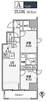 東京都台東区台東４丁目26-6（賃貸マンション2LDK・10階・50.32㎡） その2