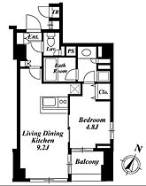 東京都港区六本木２丁目3-7（賃貸マンション1LDK・14階・38.88㎡） その2