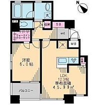 東京都新宿区市谷薬王寺町33-20（賃貸マンション1LDK・5階・45.99㎡） その2