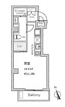 東京都港区浜松町１丁目22-6（賃貸マンション1R・6階・25.61㎡） その2