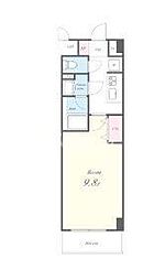 東京メトロ日比谷線 三ノ輪駅 徒歩5分の賃貸マンション 4階1Kの間取り