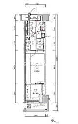 都営三田線 板橋本町駅 徒歩7分の賃貸マンション 6階1LDKの間取り