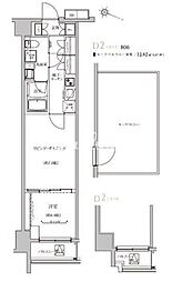 都営三田線 板橋本町駅 徒歩7分の賃貸マンション 7階1LDKの間取り