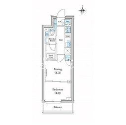 東急池上線 池上駅 徒歩5分の賃貸マンション 3階2Kの間取り