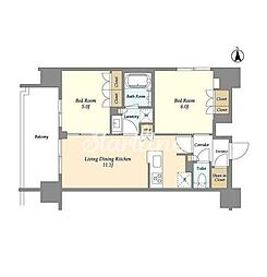 間取図画像 2LDK