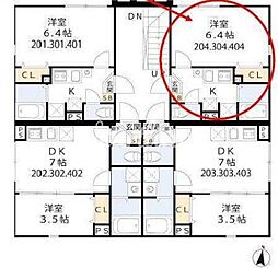 京急本線 大森海岸駅 徒歩5分の賃貸アパート 2階1Kの間取り